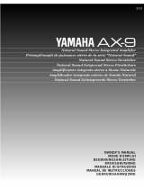 Yamaha AX-9 Manuel utilisateur