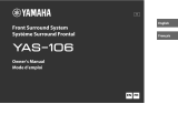 Yamaha YAS-106 Le manuel du propriétaire