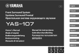 Yamaha YAS-107 - Soundbar Manuel utilisateur