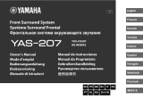 Yamaha YAS-207 - Soundbar Le manuel du propriétaire