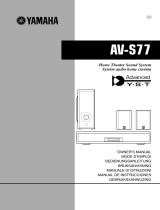 Yamaha AV-S77 Le manuel du propriétaire