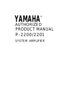Yamaha P-2200 Manuel utilisateur