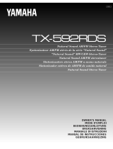 Yamaha TX-592RDS Le manuel du propriétaire