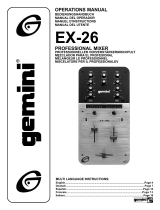 Gemini Musical Instrument EX-26 Manuel utilisateur