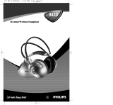 Philips Headphones HC8410 Manuel utilisateur