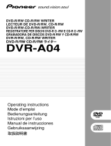 Pioneer DVR DVR-A04 Manuel utilisateur