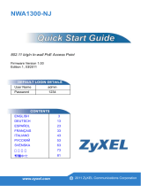 ZyXEL Communications NWA1300-NJ - Manuel utilisateur