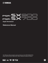 Yamaha PSR-SX700 Digital Workstation Manuel utilisateur