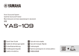 Yamaha YAS-109 Barre de son noire Manuel utilisateur