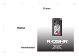 Roland R-09HR Le manuel du propriétaire