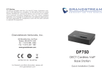 Grandstream Networks DP750 Quick Installation Manual