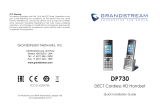 Grandstream Networks DP730 Guide d'installation