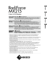 Eizo MX215 Le manuel du propriétaire