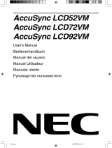 NEC AccuSync® LCD92VM Le manuel du propriétaire