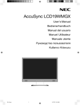 NEC AccuSync® LCD19WMGX Le manuel du propriétaire