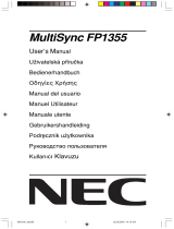 NEC MultiSync® FP1355 Le manuel du propriétaire