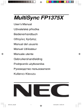 NEC MultiSync® FP1375X Le manuel du propriétaire