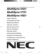 NEC Multisync® V921 Le manuel du propriétaire