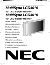 NEC MultiSync LCD4610 Le manuel du propriétaire