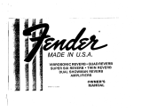 Fender Twin Reverb Silverface (1978) Le manuel du propriétaire