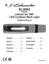 Schumacher SL360BU Lithium Ion 360° LED Cordless Work Light Le manuel du propriétaire