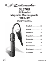 Schumacher SL876U Lithium Ion Magnetic Rechargeable Flex Light Le manuel du propriétaire