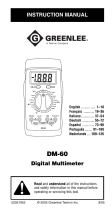 Textron DM-60 Digital Multimeter (Europe) Manuel utilisateur