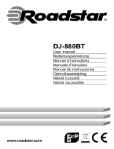 Roadstar DJ-880BT Manuel utilisateur