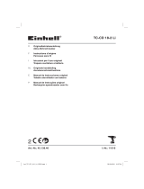 EINHELL TC-CD 18-2 Li (1x1,5Ah) Manuel utilisateur