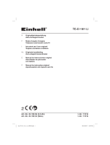 EINHELL TE-CI 18/1 Li (1x2,0Ah) Manuel utilisateur