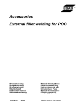 ESAB POC - Accessories external welding Manuel utilisateur