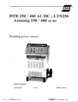ESAB DTD 250 AC/DC Manuel utilisateur