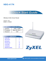 ZyXEL NBG-417N Guide de démarrage rapide