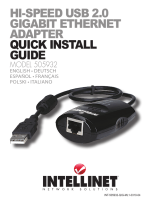 Intellinet Hi-Speed USB 2.0 Gigabit Ethernet Adapter Quick Installation Guide
