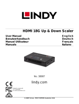 Lindy HDMI 18G Up & Down Scaler Manuel utilisateur