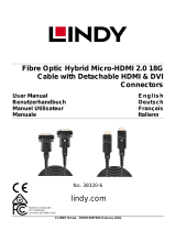 Lindy 100m Fibre Optic Hybrid Micro-HDMI 18G Cable Manuel utilisateur
