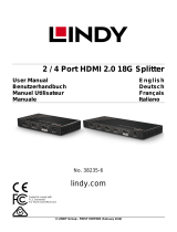Lindy 4 Port HDMI 18G Splitter Manuel utilisateur