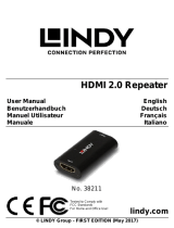 Lindy 40m HDMI 18G Repeater Manuel utilisateur
