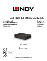 Lindy 4x2 HDMI 4K60 Matrix Manuel utilisateur