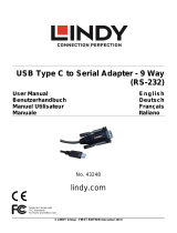 Lindy USB Type C to Serial Converter Manuel utilisateur
