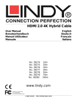 Lindy 40m Fibre Optic Hybrid HDMI 2.0 18G Cable Manuel utilisateur