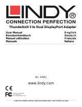 Lindy Thunderbolt 3 To Dual DisplayPort 1.2 Converter Adapter Manuel utilisateur