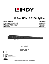 Lindy 16 Port HDMI 18G Splitter Manuel utilisateur