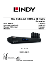 Lindy 50m Cat.6 4x4 HDMI & IR Matrix Extender Manuel utilisateur