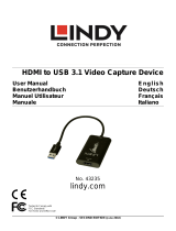 Lindy HDMI to USB 3.0 Video Capture Device Manuel utilisateur