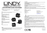 Lindy 2 Port USB Mains Plug Travel Adapter, 1A / 10.5W, Black Manuel utilisateur