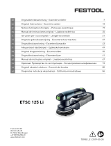 Festool ETSC 125 Li 3,1 I-Set Mode d'emploi