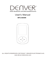 Denver MPG-4094NRBLACK Manuel utilisateur