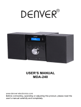 Denver MDA-240 Manuel utilisateur
