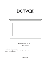 Denver PFF-711WHITE Manuel utilisateur